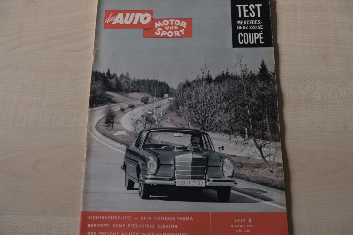 Deckblatt Auto Motor und Sport (08/1961)
